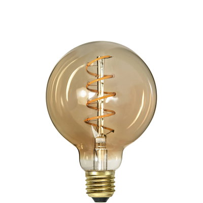 Globlampa Ø95 LED Spiral Amber 150lm E27 2000K Dim