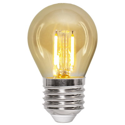 24V Klotlampa LED Amber Filament 0,23W 28lm  E27 2500K