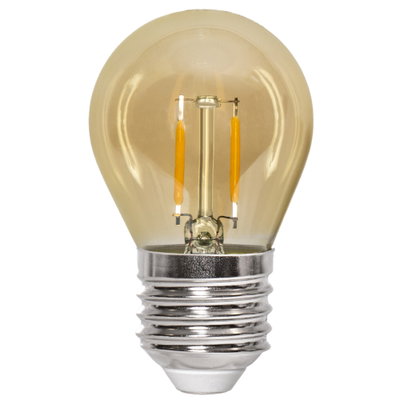24V Klotlampa LED Amber Filament 0,23W 28lm  E27 2500K