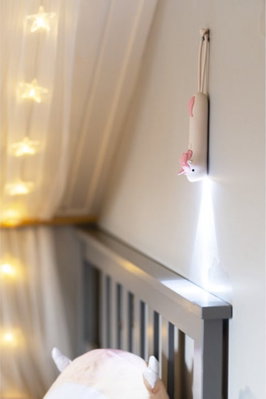 Ficklampa LED Luz Enhörning rosa