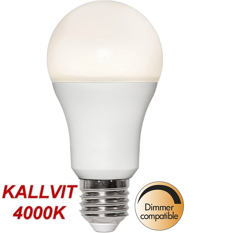 Normallampa Opalvit LED Ra90 1521lm E27 4000K Dim
