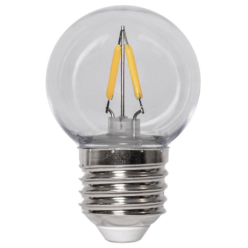 Klotlampa LED 120lm E27 2700K Plast