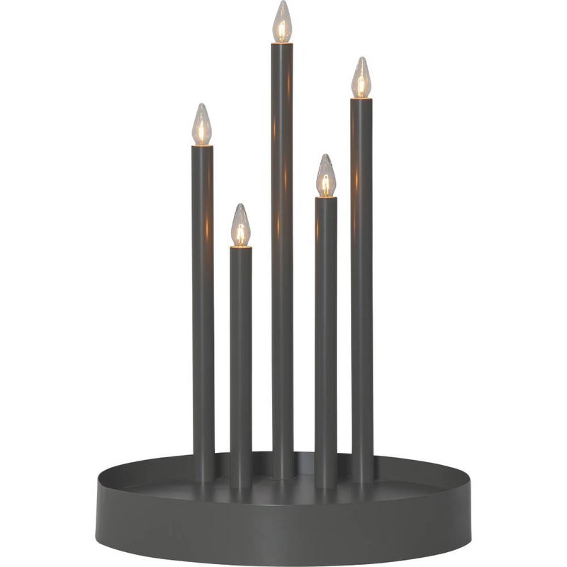 Ljusstake Deco Mörkgrå Ljusstake Deco Mörkgrå