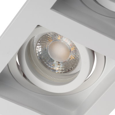 Downlight 2xGU10 ARET 185x100mm Vit