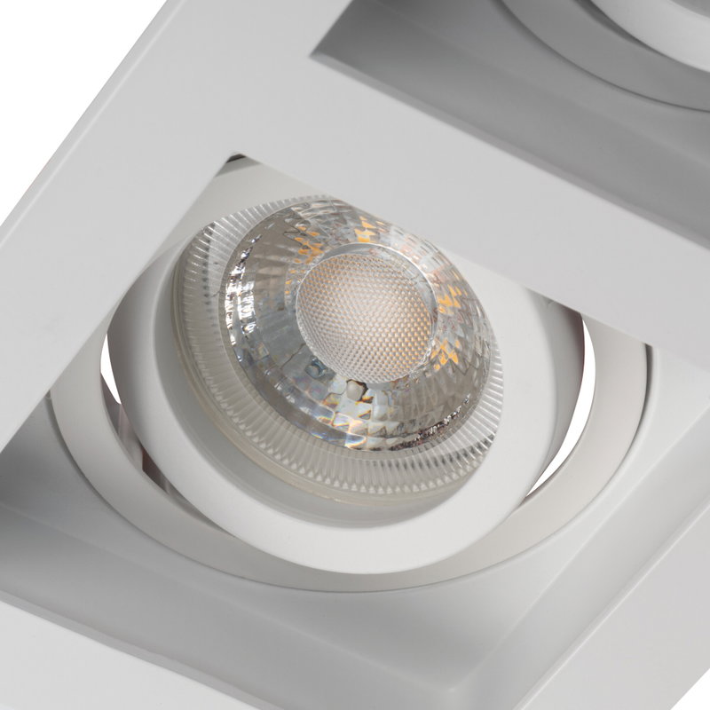 Downlight 2xGU10 ARET 185x100mm Vit