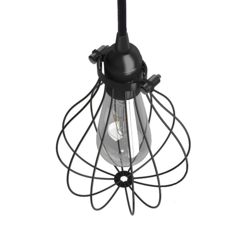 Lampskärm Bur Drop Svart Lampskärm Bur Drop Svart | Creative Cables Återförsäljare