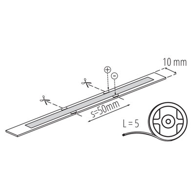 LED Strip COB 24V 14,4W/m 2110lm/m Dagsljus 6500K