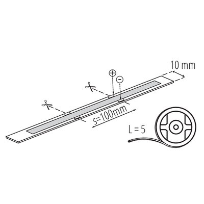 LED Strip COB Digital 24V 11W/m 1100lm/m Varmvit 3000K