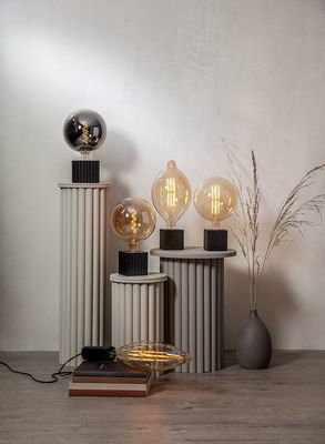 Globlampa Ø200 LED Industrial Vintage Smoke 55lm E27 2200K Dim