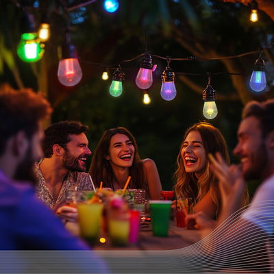 Ljusslinga 5m RGB+CCT utbyggbar med fjärrkontroll