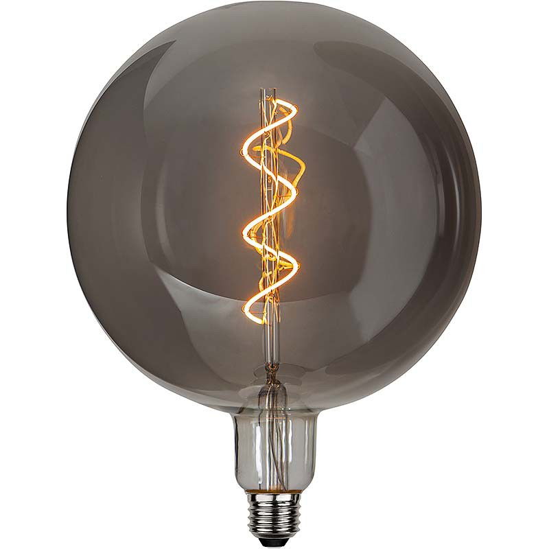 Dimbar Dekorationslampa Ø200 Industrial Vintage Smoke LED 2,8W 85lm E27 Dimbar Dekorationslampa Ø200 Industrial Vintage Smoke LED 2,8W 85lm E27