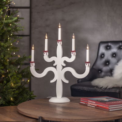 Ljusmanschett Rosett 7-Pack Röd