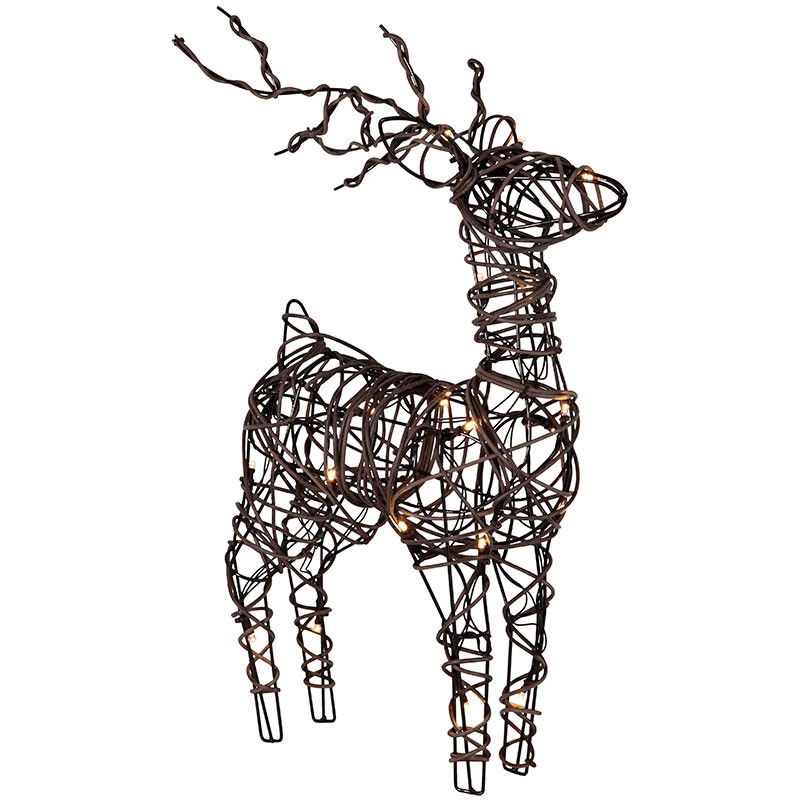 Rotting Ren Metall, Brun 50 cm