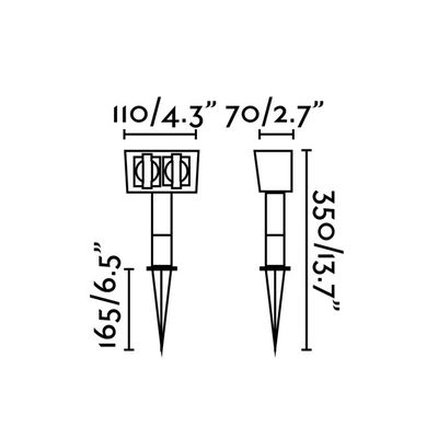 2-Vägs Eluttag med spjut