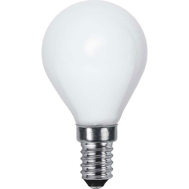 Klotlampa LED Filament Opalvit 2,0W 150lm E14 2700K Klotlampa LED Filament Opalvit 2,0W 150lm E14 2700K