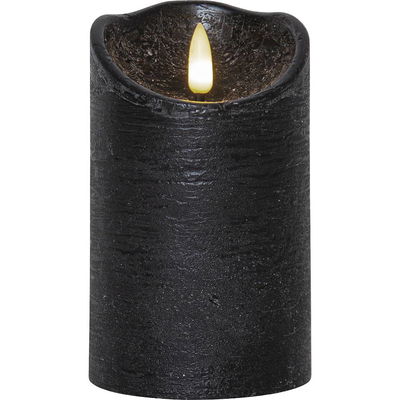 Blockljus Flamme Rustic Svart 12,5cm