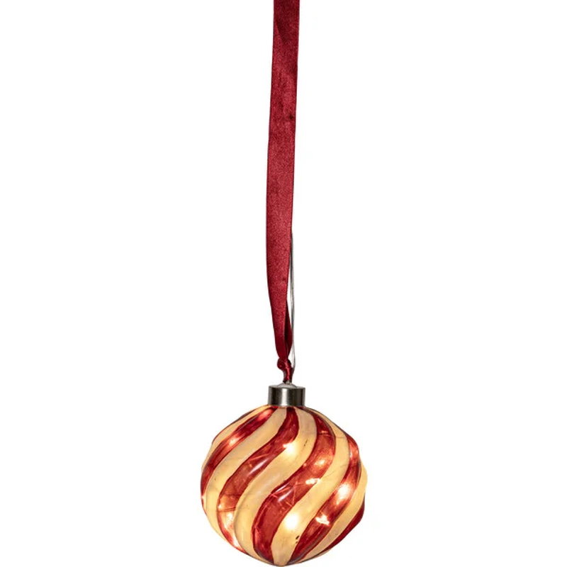 Glaskula Polka 10cm