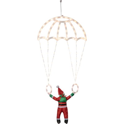 Parachute Tomte i fallskärm Utomhus