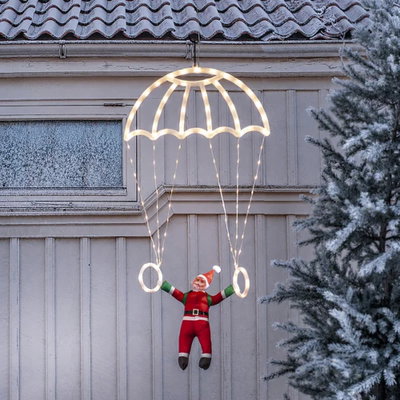 Parachute Tomte i fallskärm Utomhus