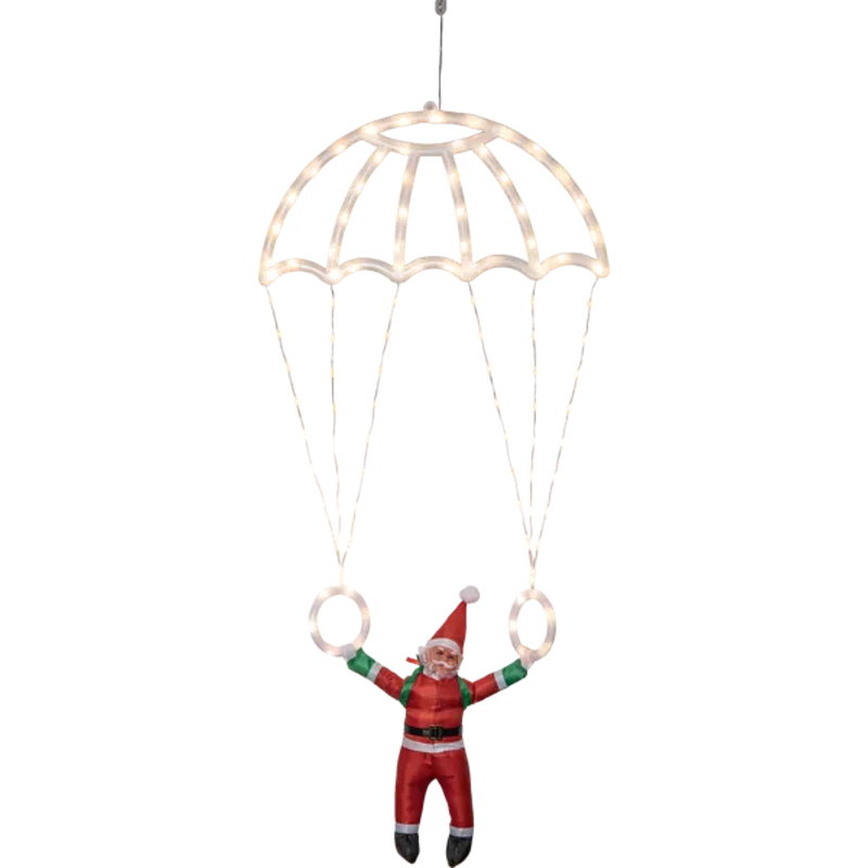 Parachute Tomte i fallskärm Utomhus