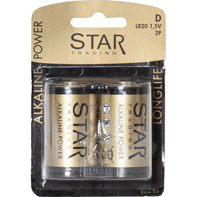 D Batteri LR20 2-pack