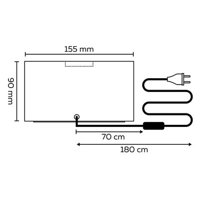 Lampfot Fyrkantig E27 15,5cm Trä