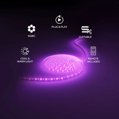 LED Strip Vista RGB-CCT 10m inkl. trafo & fjärrkontroll