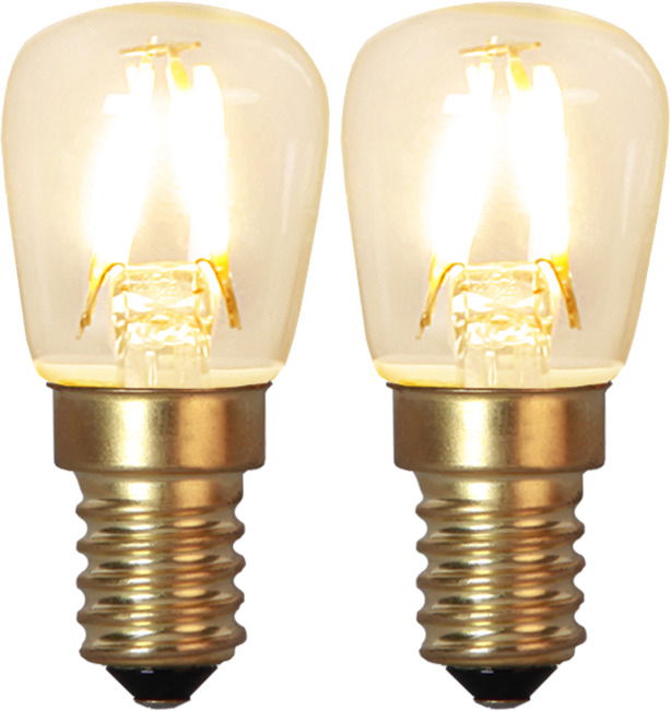 2-Pack LED Päronlampa Soft Glow 1,3W 90lm E14 2100K 2-Pack LED Päronlampa Soft Glow 1,3W 90lm E14 2100K