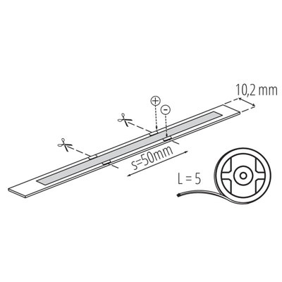 LED Strip COB 24V 14,4W/m Varmvit 3000K IP65