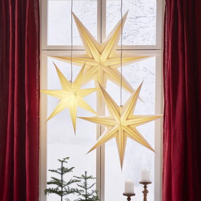 Julstjärna Holly Vit 95cm