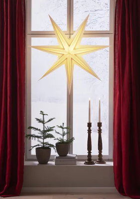 Julstjärna Holly Vit 95cm