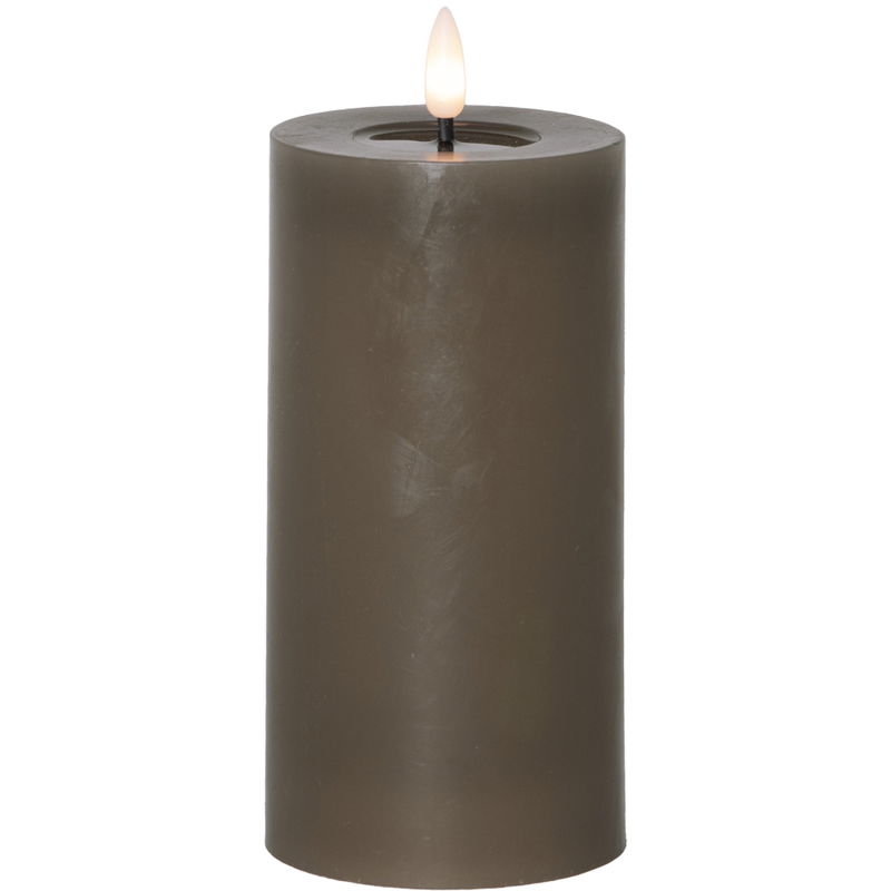 Blockljus Flamme Flow Mörkbrun / Mullvad 17,5cm Blockljus Flamme Flow Mörkbrun / Mullvad 17,5cm