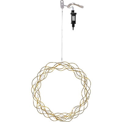 Krans Curly Mässing 30cm