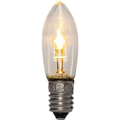 Topplampa Klar E10 2000K LED Varmvit 7-pack