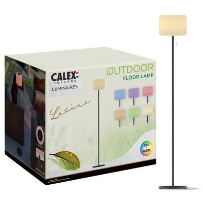 Solcell och uppladdningsbar RGB+3000K Golvlampa Latina 200lm IP44