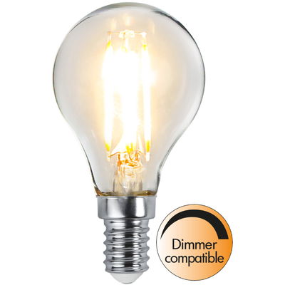 Dimbar Klotlampa LED Filament 2,5W 250lm E14 2700K