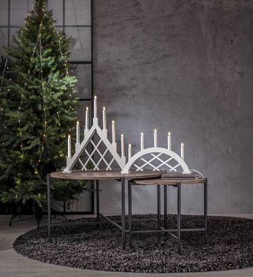 Ljusstake Rute Vit 7-ljus