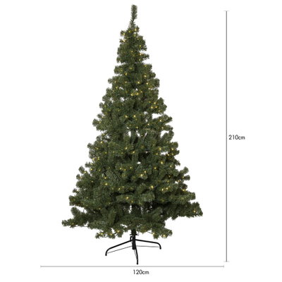 Julgran Ottawa Grön med LED 210cm