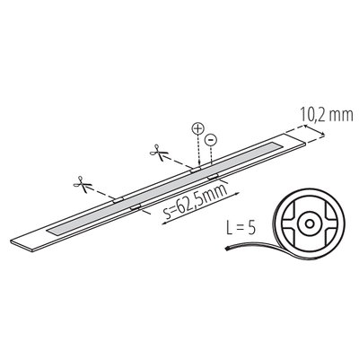 LED Strip COB Digital 24V 16W/m 390lm/m RGB IP65