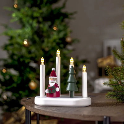 Ljusstake Santa 21cm