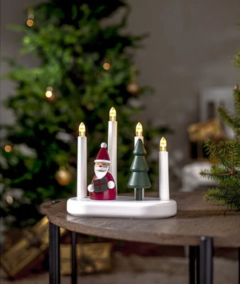 Ljusstake Santa 21cm