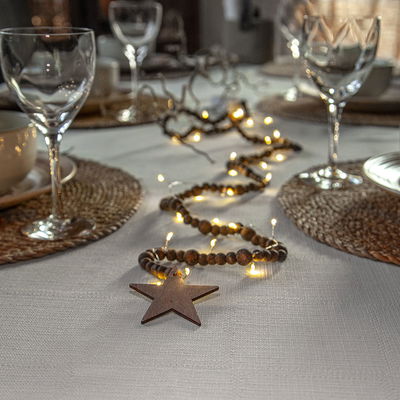 Ljusslinga Beady Brun