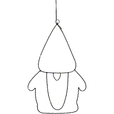 Juldekoration Siluett Santa 37cm