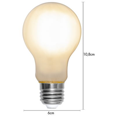 Normallampa LED Matt 4,5W 470lm E27 2700K 2-pack