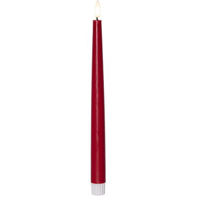 Antikljus Flamme Slim Röd 28cm 2-pack