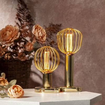 LED-lampa E27 G125 Decoled Metal 3-stegs dimming