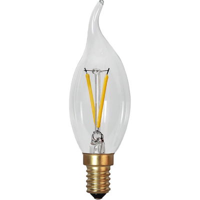 Kronljuslampa Böjd topp Soft Glow LED Filament 0,5W 30lm E14 2100K