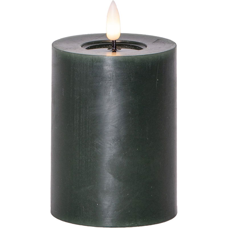 Blockljus Flamme Flow Grön 12,5cm