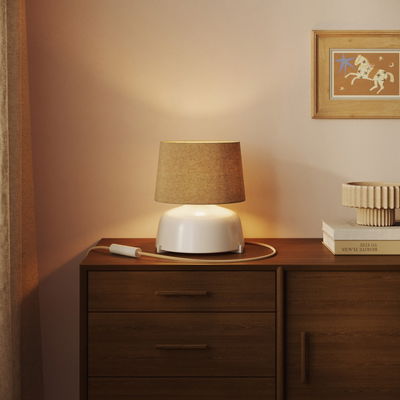 Lampskärm 24cm Athena med E27-fattning för bords- och golvlampa