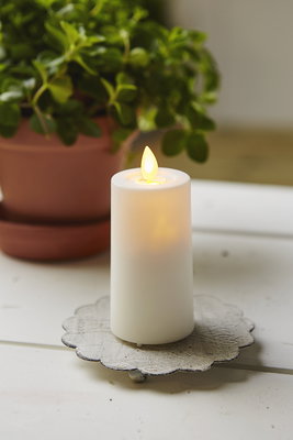 Blockljus M-Twinkle Vit 11,5cm